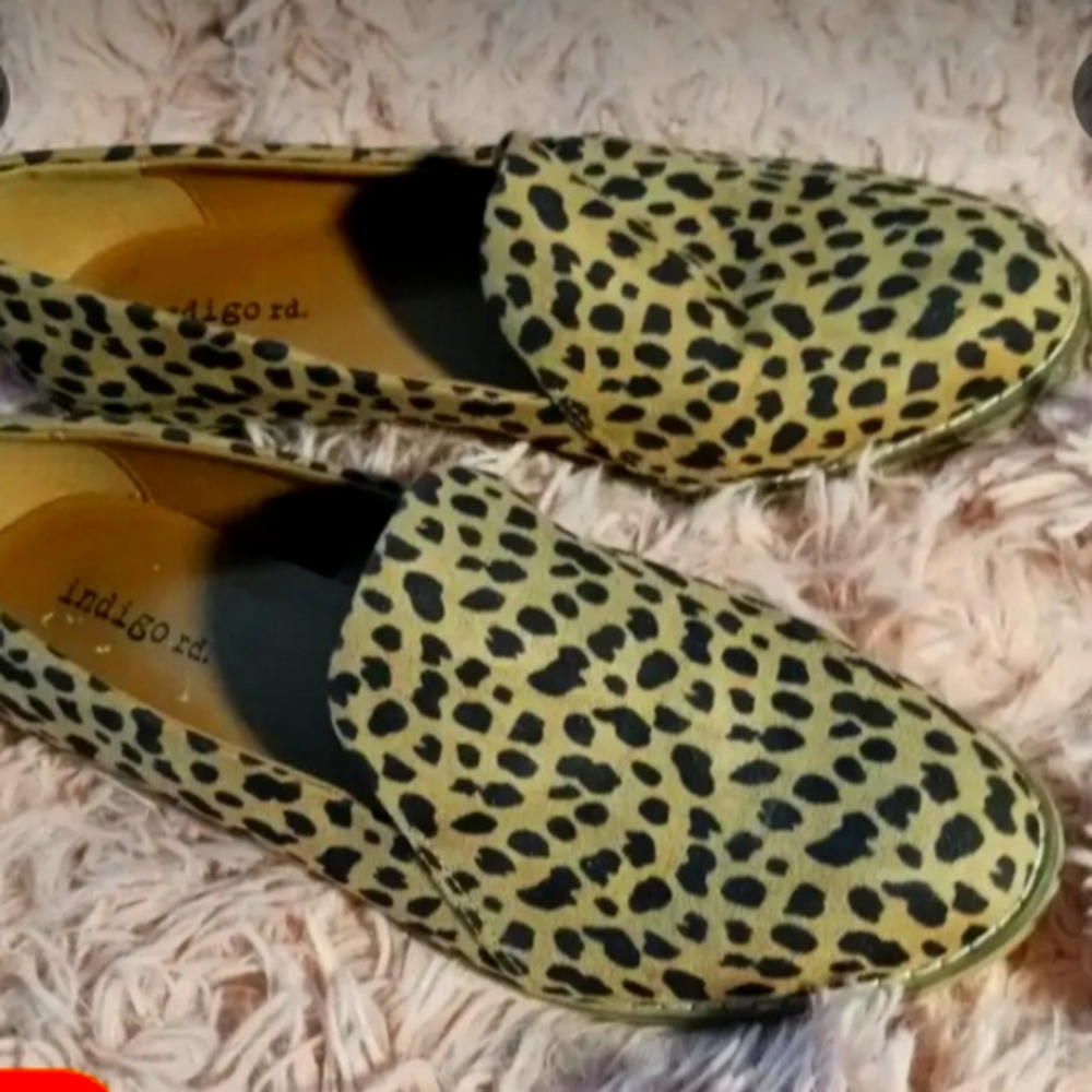 COPY - Indigo rd. Leapard print shoes. 8 Size, Sighy Worn